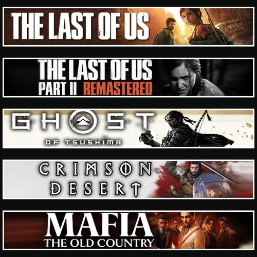  TLOU1 +2 +Tsushima +Crimson +Mafia